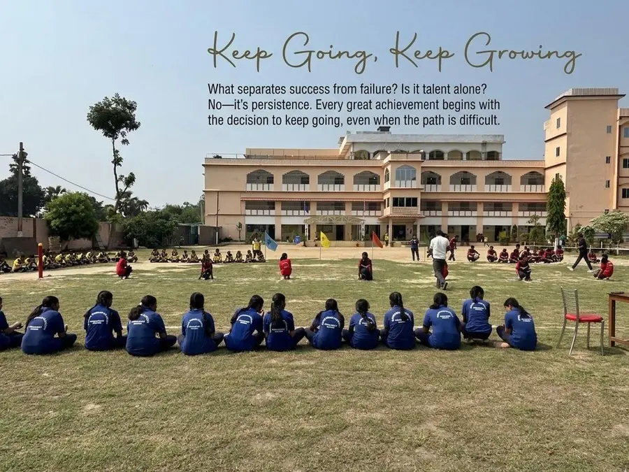 The campus from the field