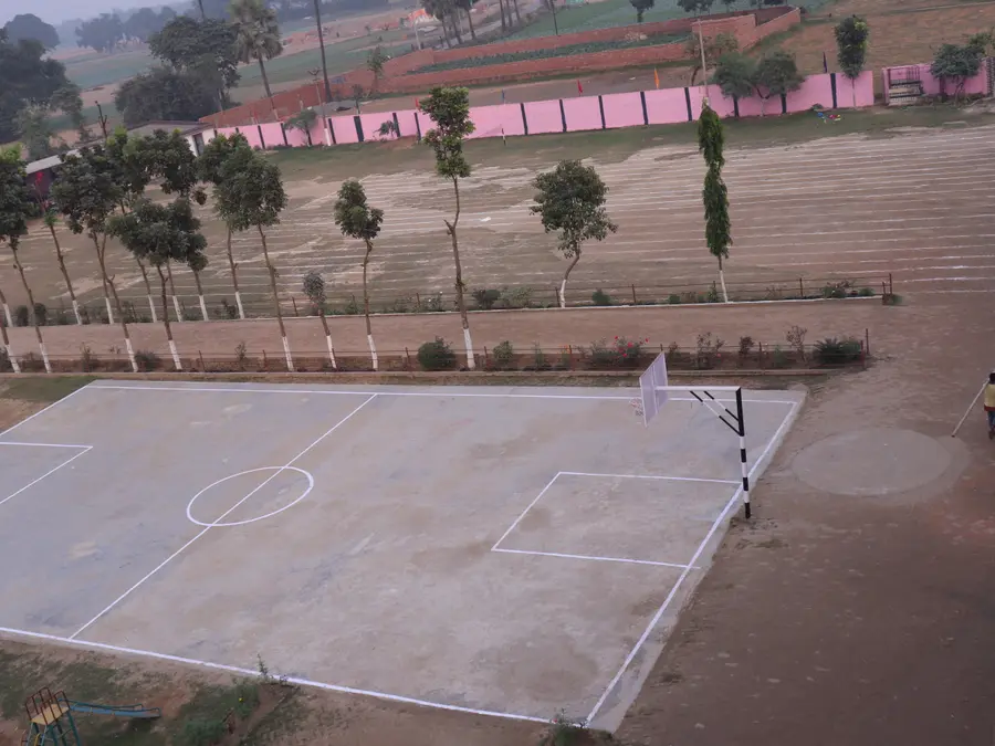 The marked court beside the ground
