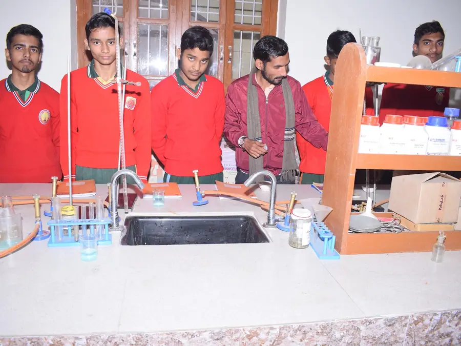 At the chemistry bench