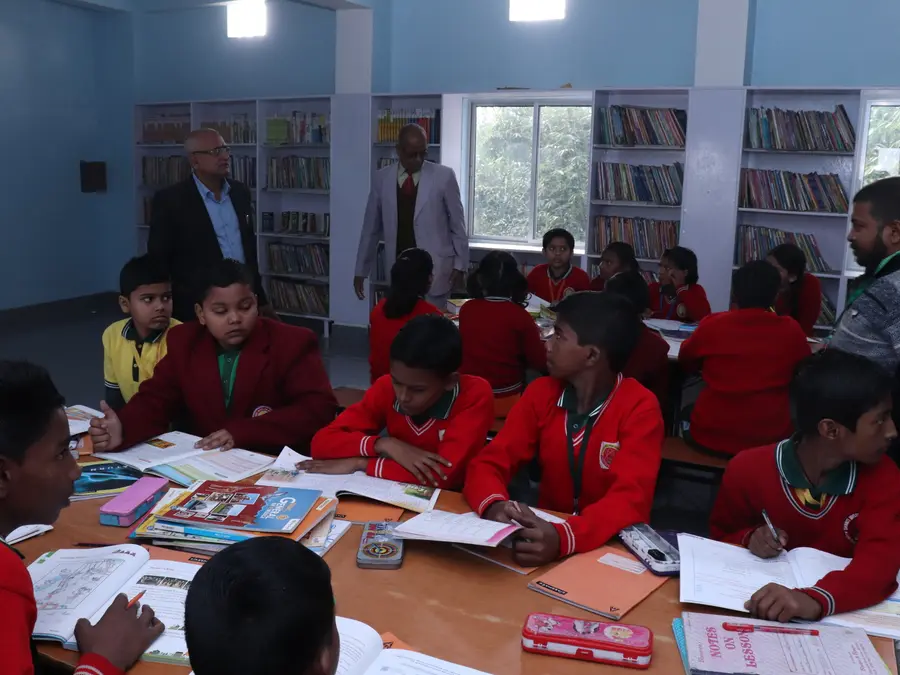 Reading in the library