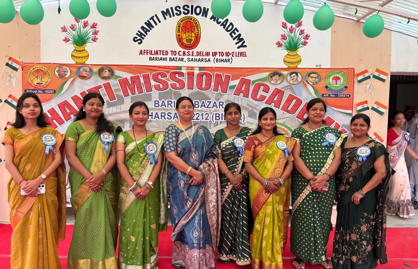 The women teachers of the school