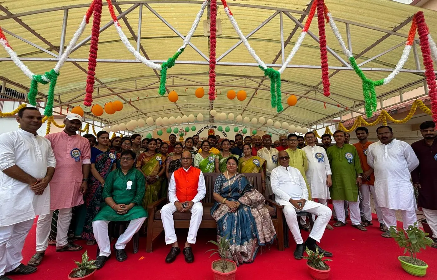 The staff of Shanti Mission Academy