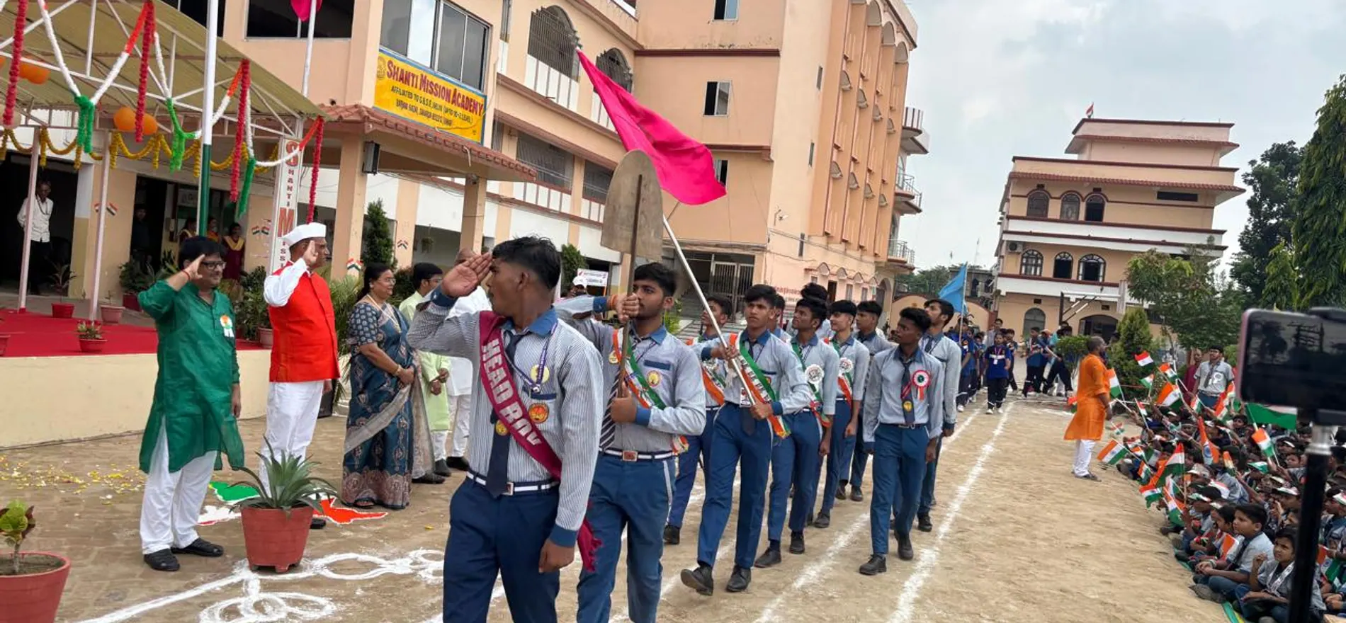 The march past on Independence Day