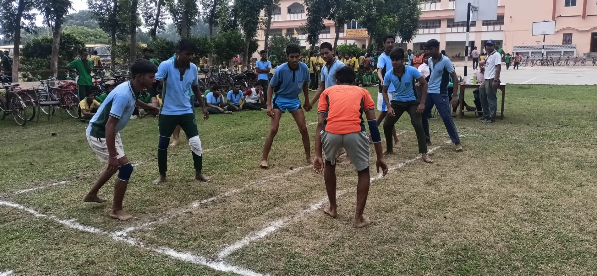 Inter-house kabaddi in progress