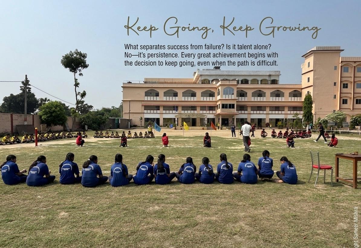 The school building seen across its own ground